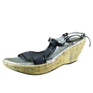 Born Women's Crown Gladiator‎ Black Patent Leather Size 6M Gently Used 2025